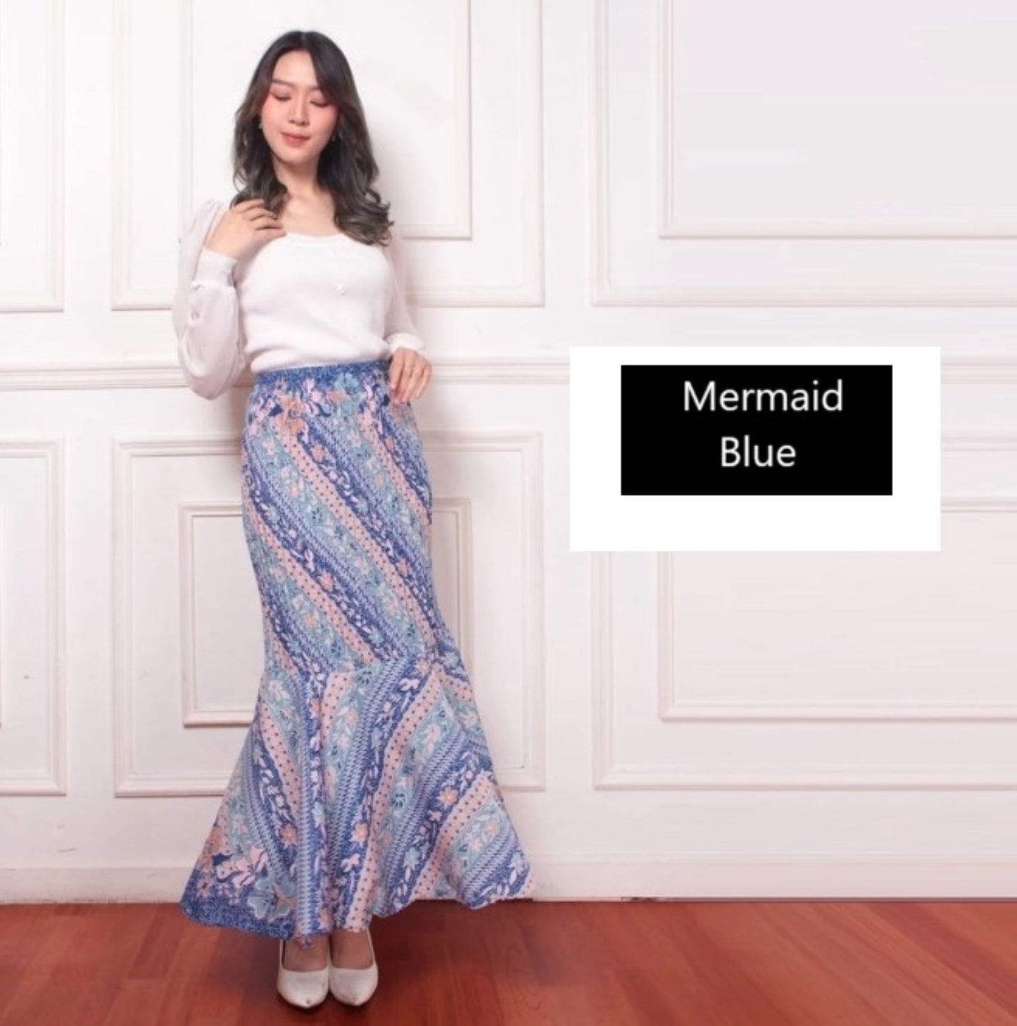 Mermaid Skirt, sarong Kebaya, Modern  Batik Skirt for Baju Kurung