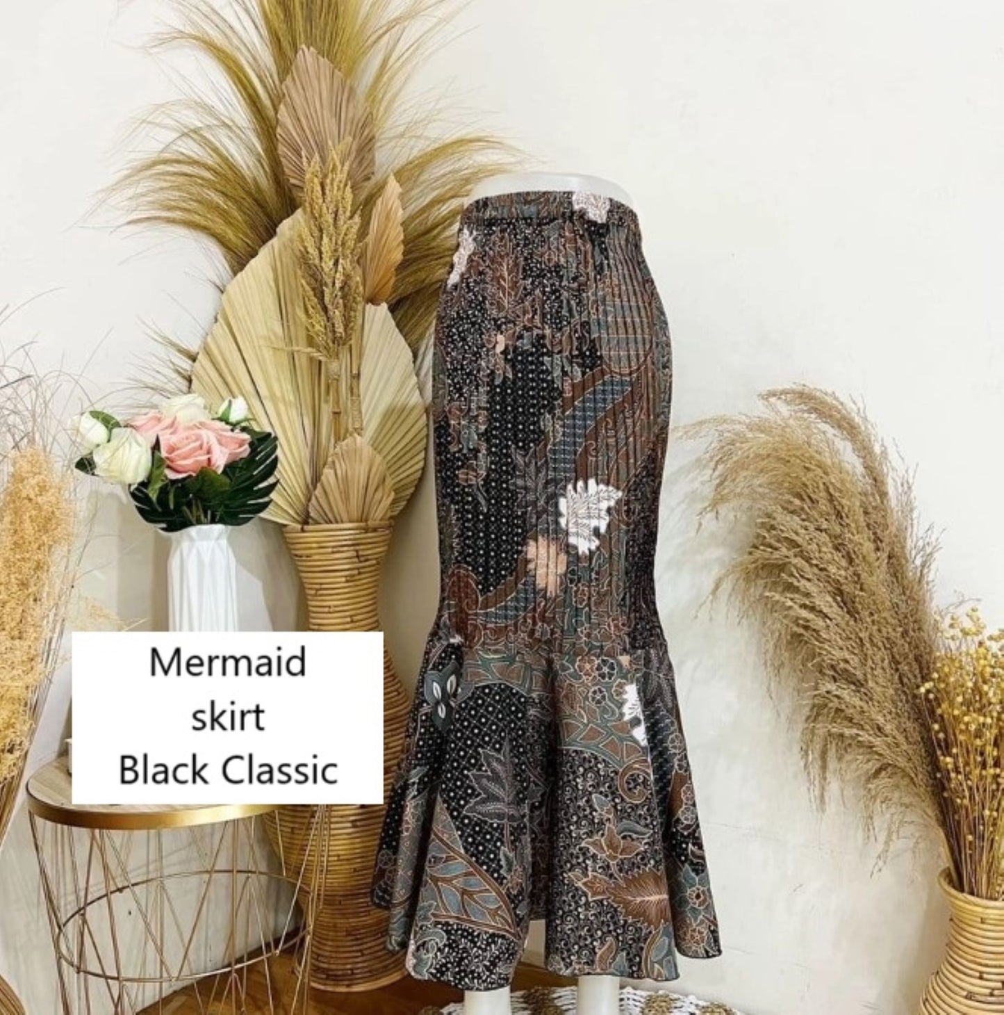 Mermaid Skirt, sarong Kebaya, Modern  Batik Skirt for Baju Kurung