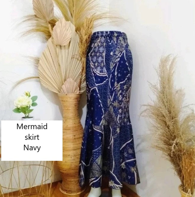 Mermaid Skirt, sarong Kebaya, Modern  Batik Skirt for Baju Kurung