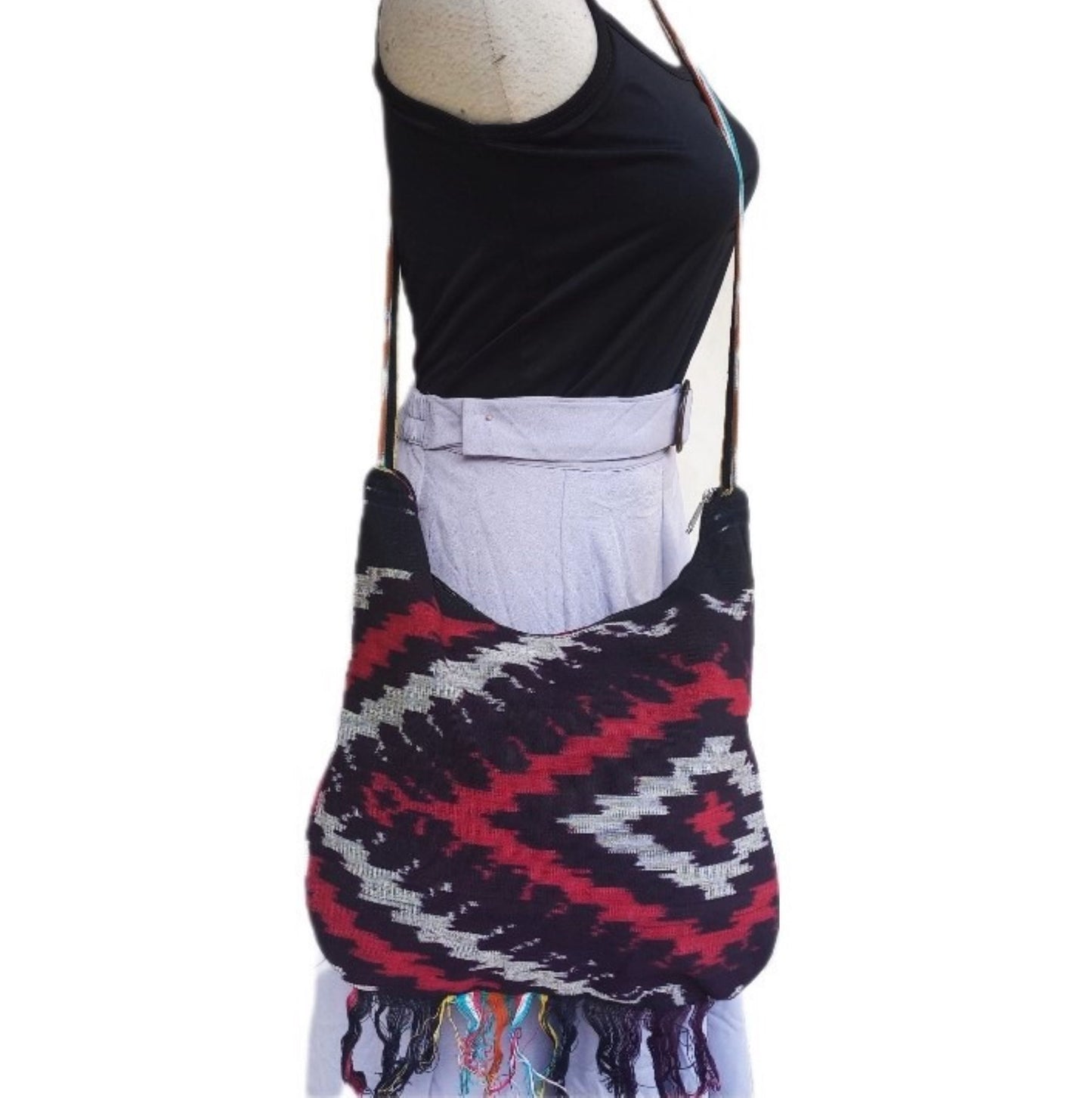 Boho Bag, crossbody Bag, Sling Bag Ikat handwoven