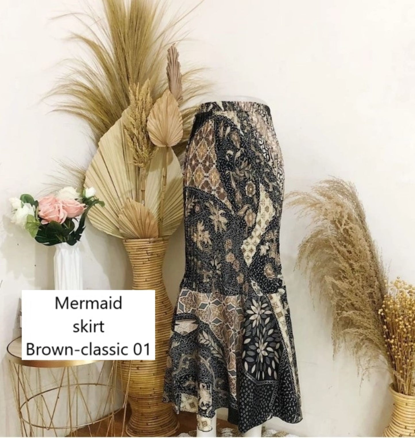 Mermaid Skirt, sarong Kebaya, Modern  Batik Skirt for Baju Kurung